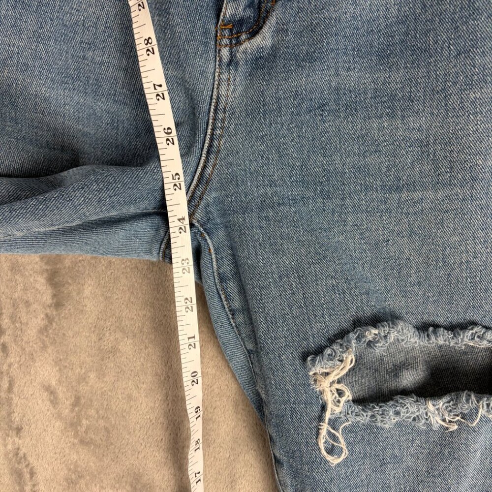 PacSun Distressed Skinny Jeans Women’s 28 Light Wash Y2K Grunge Denim - Picture 7 of 8